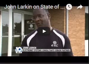 John Larkin, ESC founder and senior partner, was interviewed by Channel 10